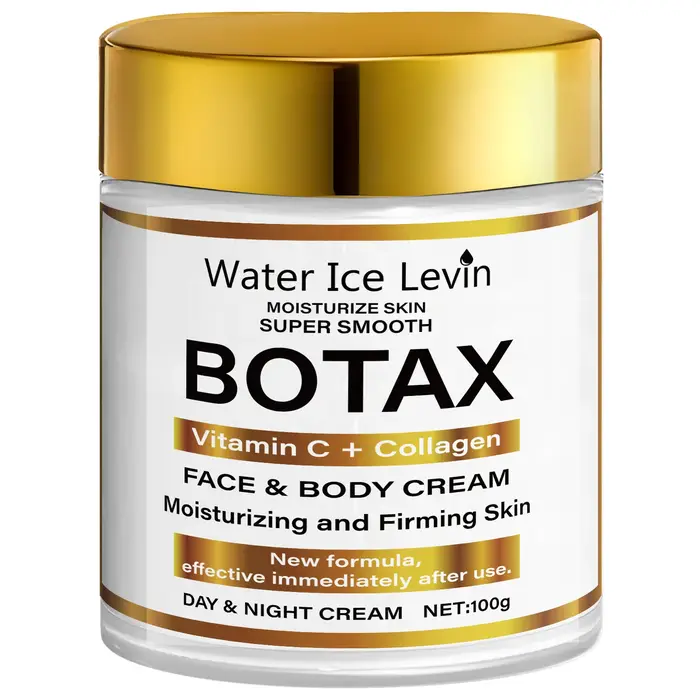 Crème Water Ice Levin BOTAX : Vitamine C + Hydratant visage et corps au collagène pour raffermir et peaux super lisses. Utilisation jour/nuit