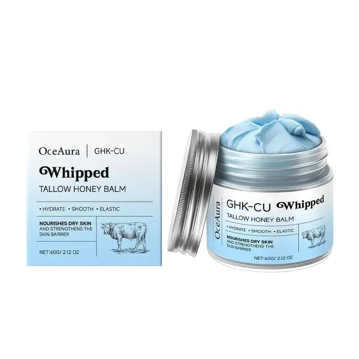 Crème Visage au Cuivre Peptides GHK-Cu et Suif de Bœuf 4% Peptides pour la Fermeté de la Peau Hydrat
