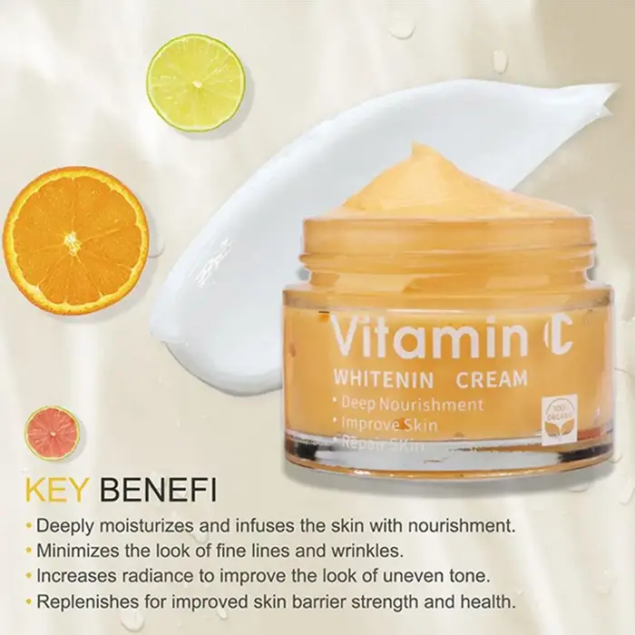Deep Vita C hydratant pour les femmes Anti-rides raffermissant crème pour le visage estompe les ridules