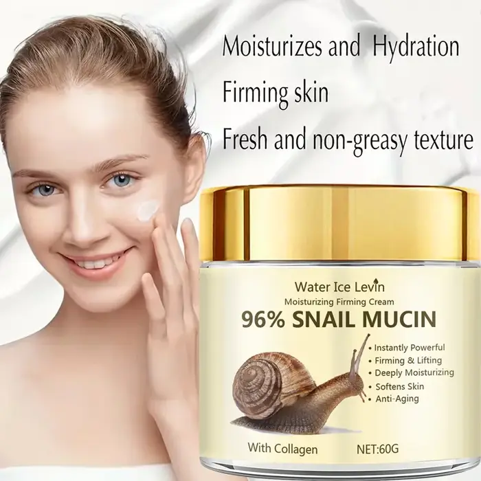 Crème raffermissante hydratante à 96 % de mucine d'escargot au collagène