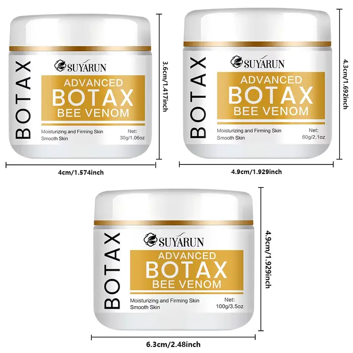 SUYARUN Botax Crème pour le visage anti-âge – Traitement raffermissant pour la réduction des rides et le lifting avec collagène et acide hyaluronique.