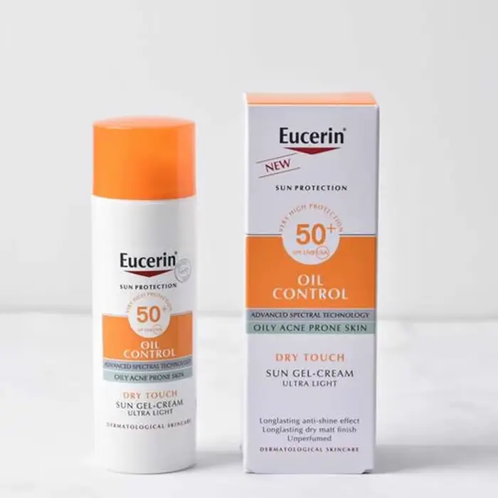 Eucerin Crème solaire visage Oil Control SPF50+ rafraîchissante