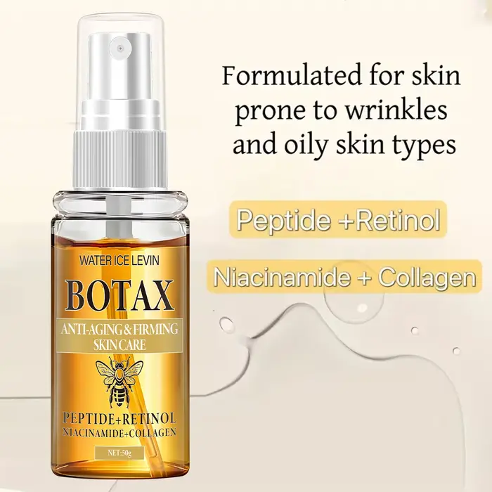 Botax Sérum liftant instantané anti-âge avec peptidique, rétinol, niacinamide et collagène pour raffermir et raffiner la peau.