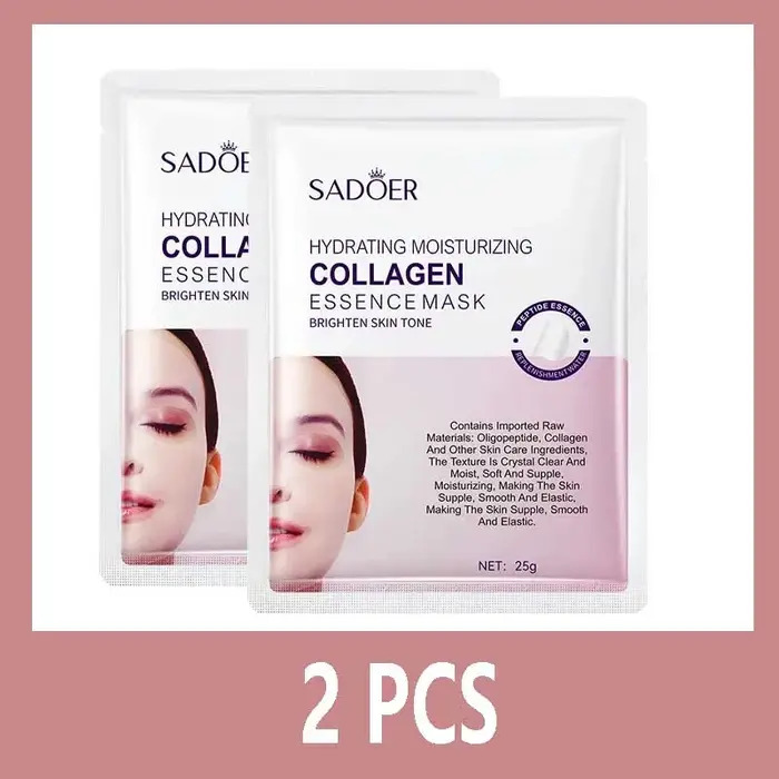 Masque facial anti-rides au collagène, anti-âge, atténue les ridules, raffermit la peau, hydrate, éc
