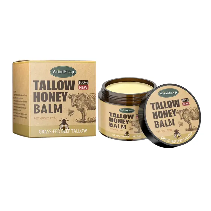 Baume fouetté au Tallow de boeuf et au miel, hydratant pour le visage, Absorption rapide, crème pour