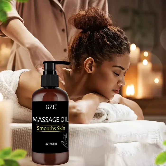 GZE corps lisse peau huile de Massage infusée de collagène et cellule de tige raffermissement