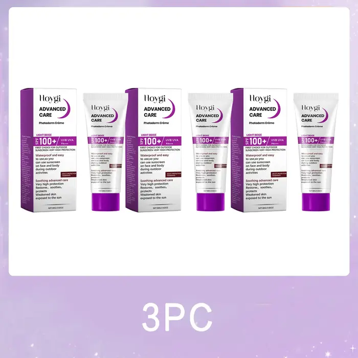 Crème solaire hydratante pour le visage Spf 100 + Protection UV