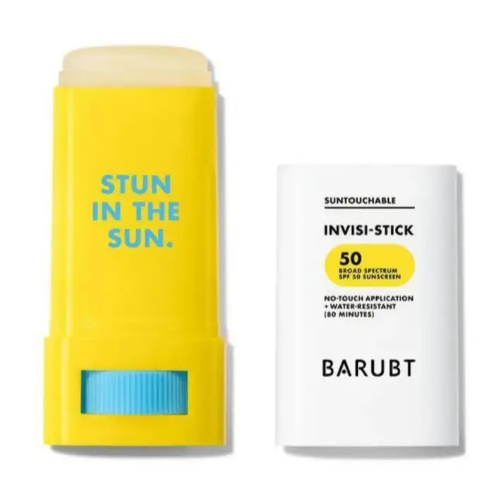Stick solaire matifiant coréen 30g SPF50+ – Crème solaire protectrice UV rafraîchissante, non collan