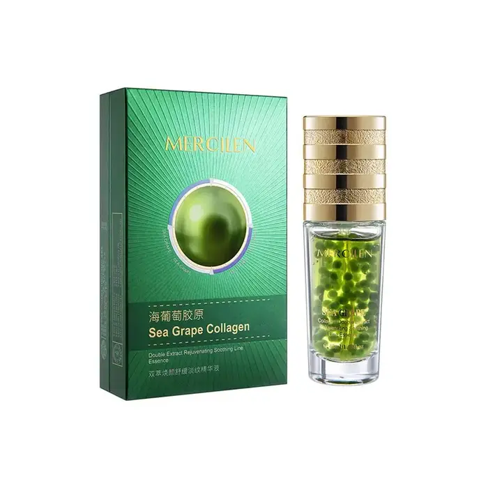 Sérum hydratant au collagène de raisin de mer Mercilen 45ml, absorption rapide, non gras, rafraîchis