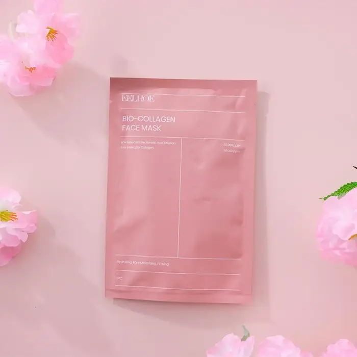 Masque facial bio-collagène hydratant et anti-âge, masque en feuille hydratant en profondeur pour to