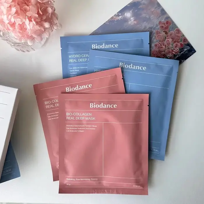 Masque Gel Hydratant Coréen au Bio-Collagène et Rétinol : Raffermissant, Améliore l'Élasticité de la Peau, Resserre les Pores, Répare la Barrière Cutanée, pour un Teint Éclatant