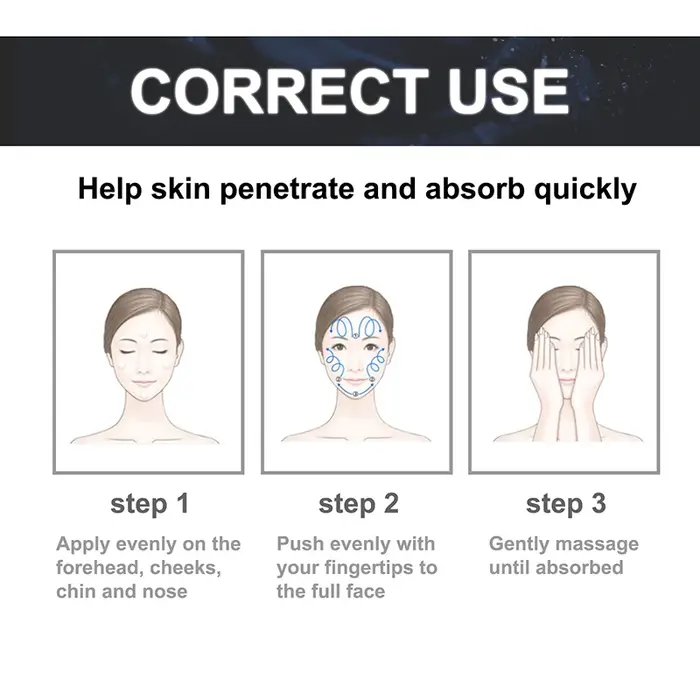 Sérum pour le visage, élimine les rides instantanées