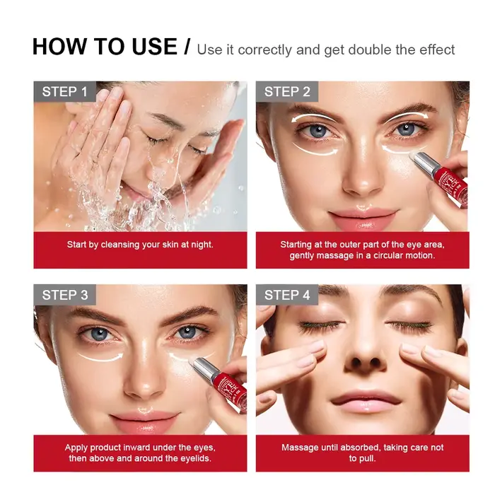 Crème éclaircissante pour les yeux au rétinol pour femmes
