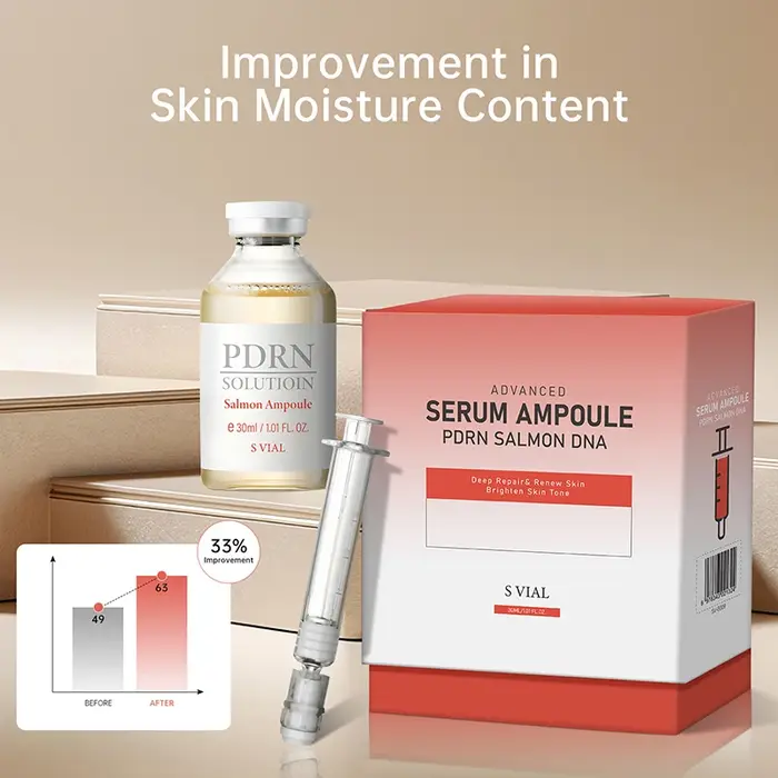 Ampoule Sérum ADN de Saumon PDRN Soin Avancé Réparation Profonde Renouvellement Éclat Tonifiant Renforcement de la Barrière Raffermissant Essence Visage Coréenne