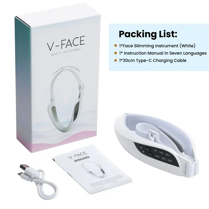 Appareil de beauté électrique pour lifting du visage, 6 modes, 8 niveaux, micro-courant EMS, masseur