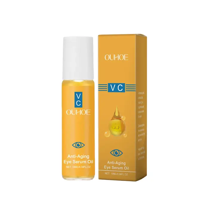 Sérum raffermissant pour les yeux, huile de vitamine C et E pour peau sèche, hydratant, léger, absor