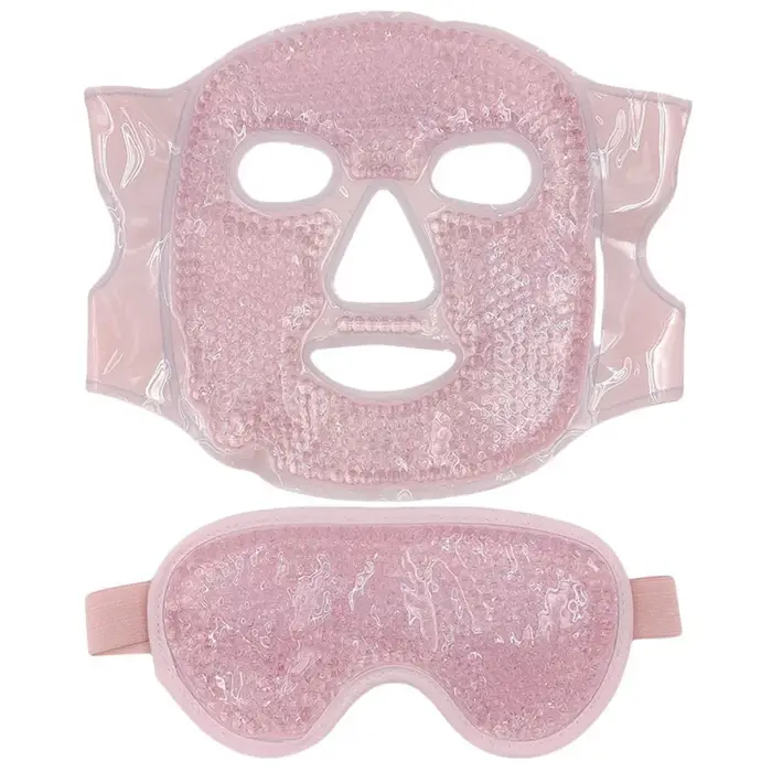 Lot de 2 masques oculaires en gel réfrigérant