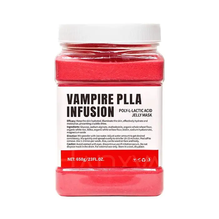Poudre de masque en gelée de cristal hydratante, usage professionnel, soin du visage, 650g grande ca