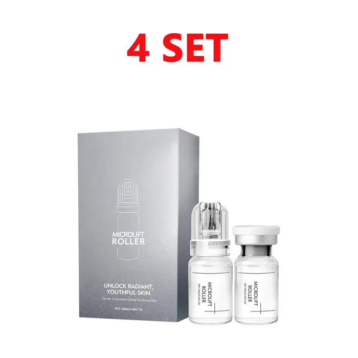 Système de micro-infusion beauté (1 applicateur + 2 sérums) - Kit lissant pour la peau à base de peptides hydratants et