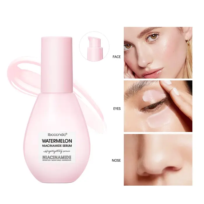 Nouveau pastèque lueur Niacinamide rosée gouttes sérum maquillage apprêt crème léger