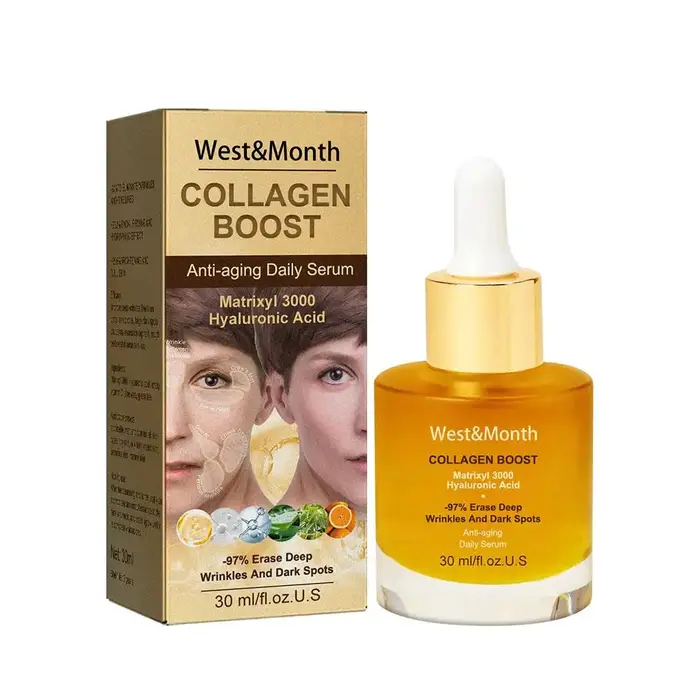 Sérum au collagène pour le visage, essence hydratante, raffermissante, lissante, soins de la peau co