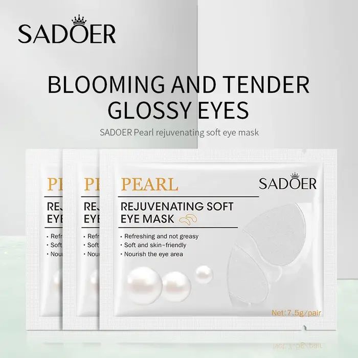 5/10 paires SADOER perle masque pour les yeux Anti cernes élimination