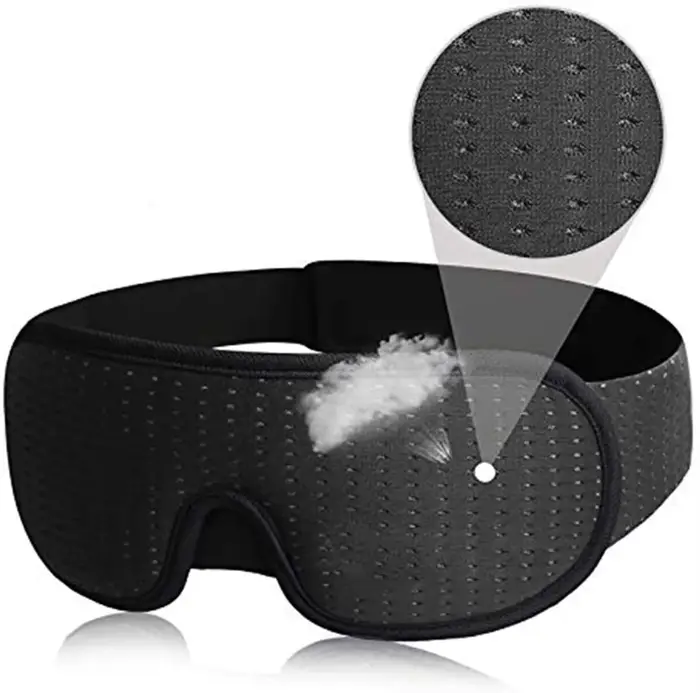 1/2 pièces Masque de sommeil 3D Premium, cache-yeux doux et léger, pour le repos et la protection de