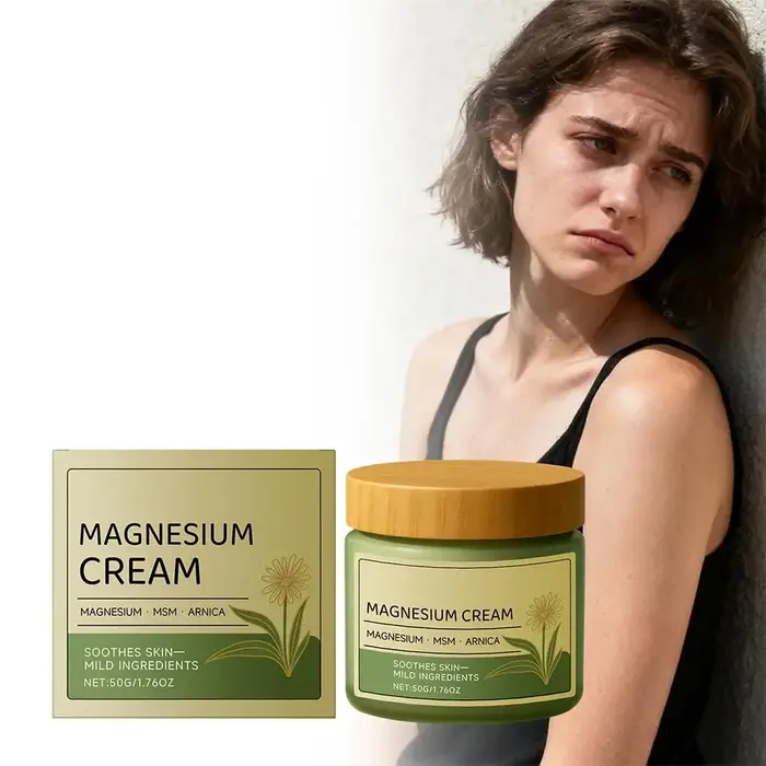Crème Apaisante Total Relief pour les Nerfs - 50g Beurre Corporel au Magnésium