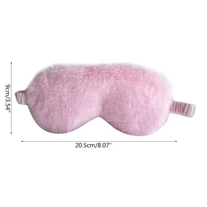 Masque de sommeil en peluche doux avec les yeux bandés