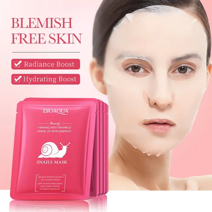 5 pièces BIOAQUA rétinol vitamine C masque Facial Anti-rides hydratant Anti-âge Nicotinamide blanchissant masques faciaux soins de la peau
