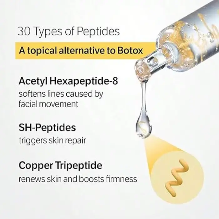 Sérum anti-âge pour le visage avec collagène et complexe de 30 peptides