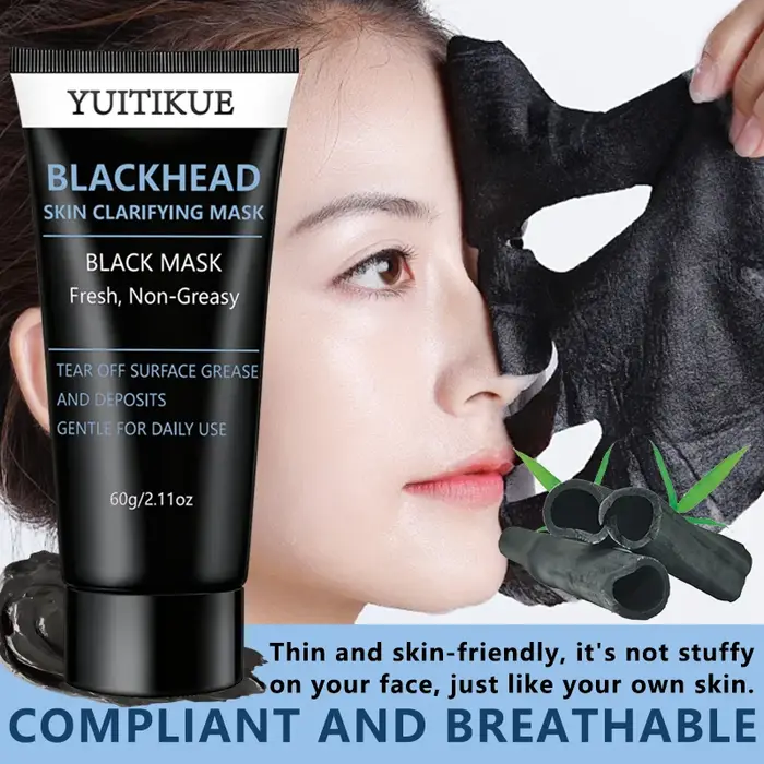 Masque clarifiant pour la peau YUITIKUE contre les points noirs 60g