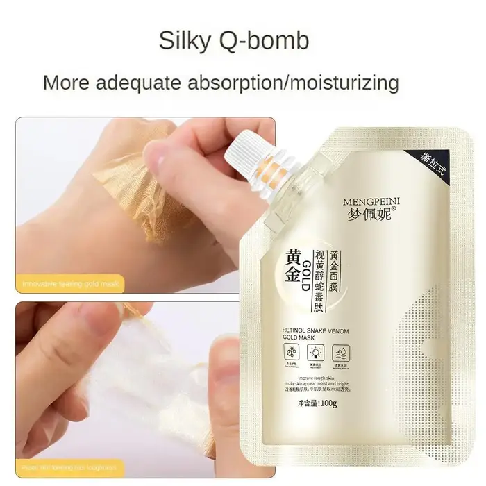 Masque hydratant au rétinol doré