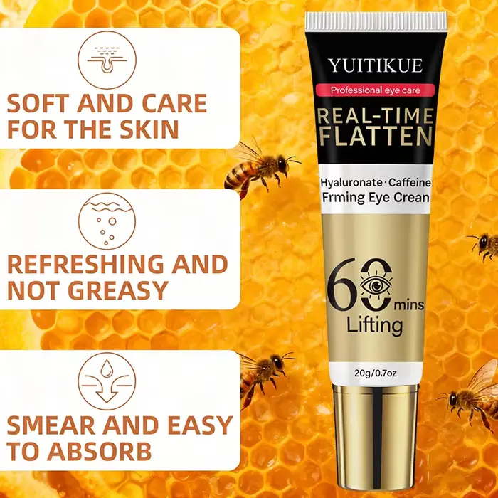 YUITIKUE Crème liftante pour les yeux 60 Min 20g - Hyaluronate et caféine