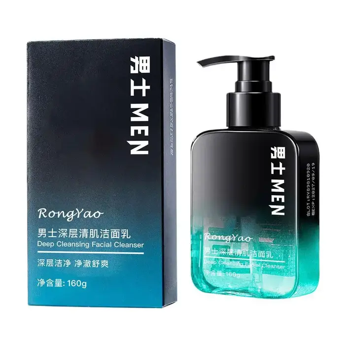 Nettoyant pour le visage pour hommes, lavage du visage, contrôle de l'huile, hydratant, élimine les 