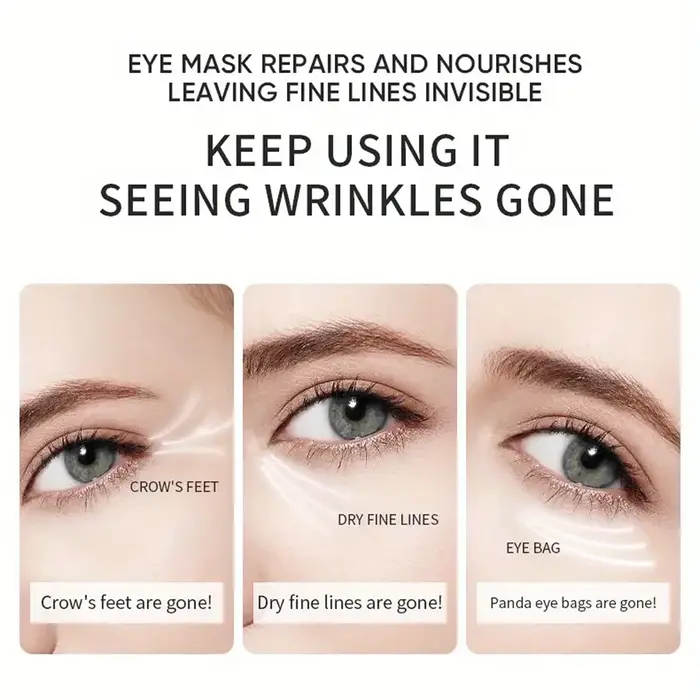 Masque pour les yeux apaisant au collagène d'aloe vera