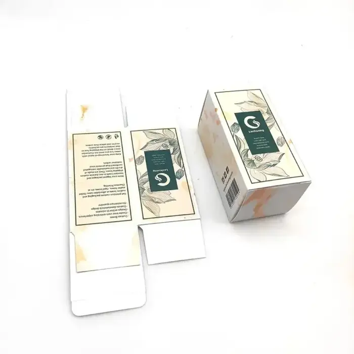 Boîtes d'emballage personnalisées pour produits de soin de la peau en sérum, avec pelliculage mat et
