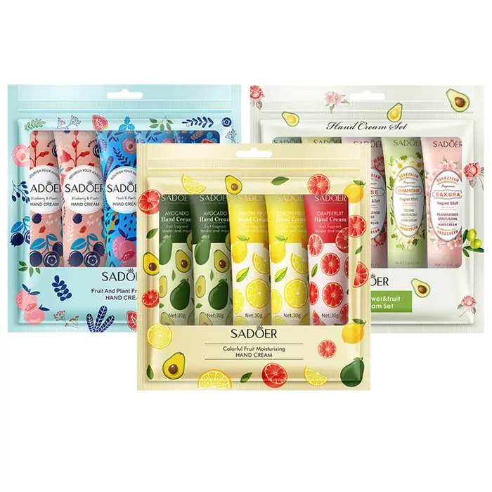 15 pièces avocat Sakura parfumé crème pour les mains ensembles hydratant réparation Anti sec nourris