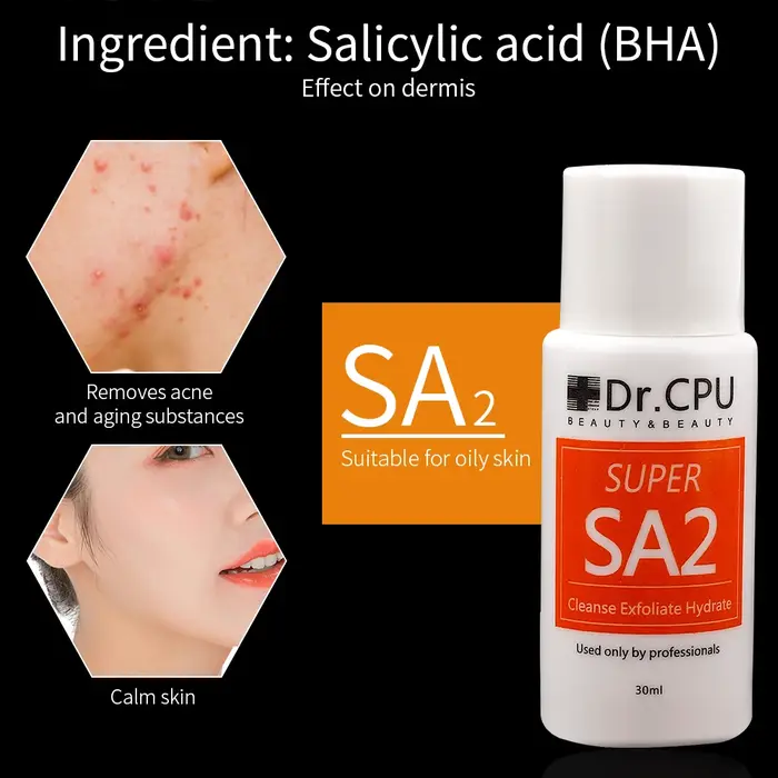 Solution de Peeling aquatique hautement concentrée 30ML AS1 SA2 AO3 pour Machine de beauté Hydra Der
