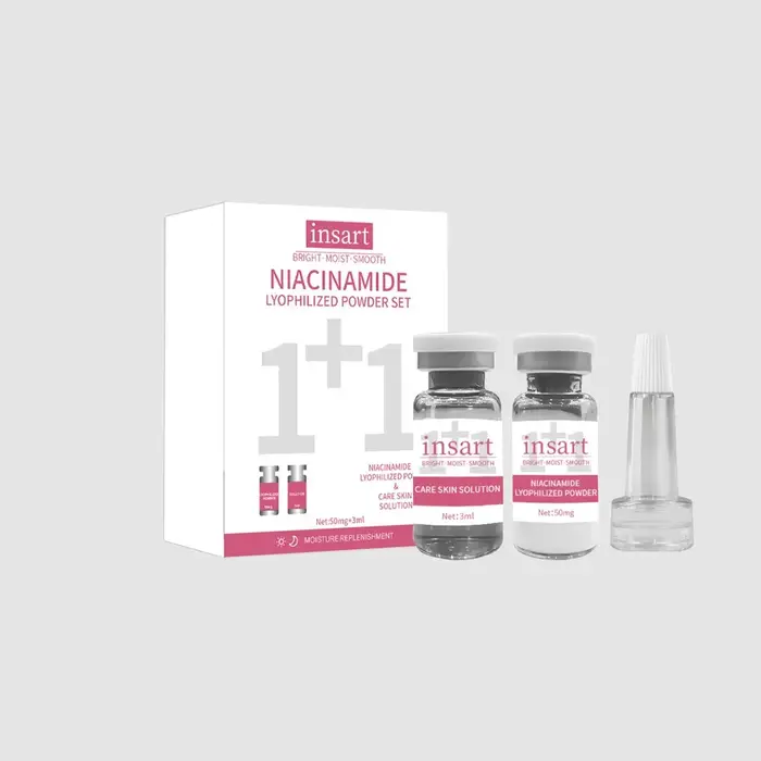Niacinamide Oligopeptide VC poudre lyophilisée sérum pour le visage Anti-âge éclaircissant Essence hydratante pour tous les soins de la peau