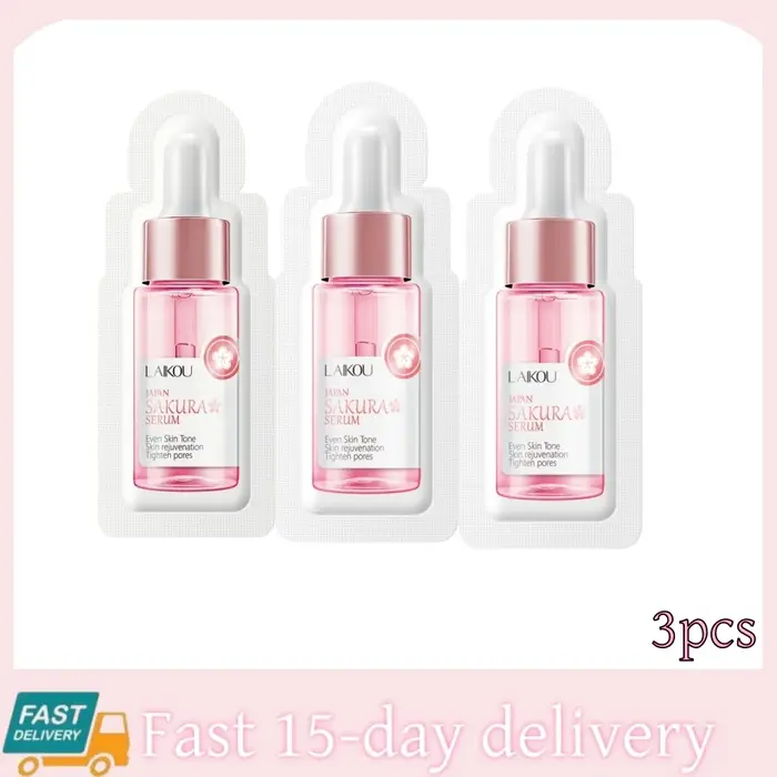 Sérum éclaircissant pour le visage Sakura, anti-âge, atténue les ridules, resserre les pores, amélio