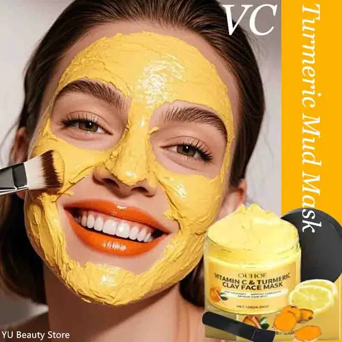 Masque en argile au curcuma et à la vitamine C