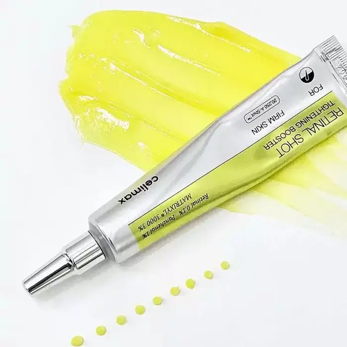 Celimax The Vita A Retinal Shot : Coffret Booster Raffermissant pour la Peau (Crème Contour des Yeux 15ml & Sérum