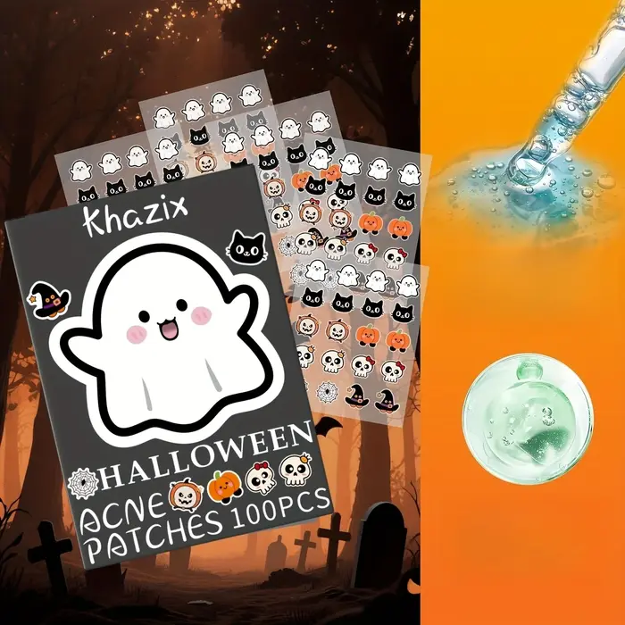 Patchs d'acné sur le thème d'halloween