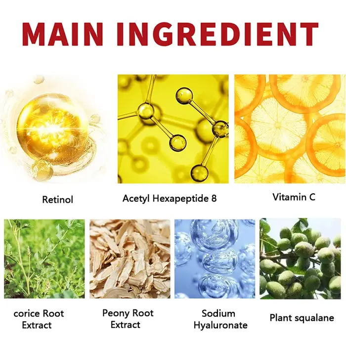 Crème hydratante de soin du visage au collagène au rétinol