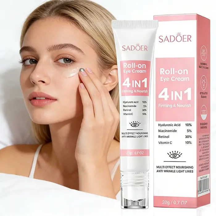 SADOER 4in1 crème hydratante à rouler pour les yeux Anti cernes sacs pour les yeux raffermissant hyd