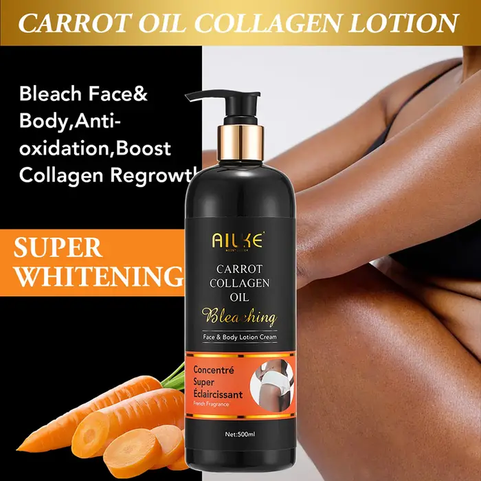 AILKE-Sérum éclaircissant pour le visage et la peau au collagène organique, hydratant, unifie le tei