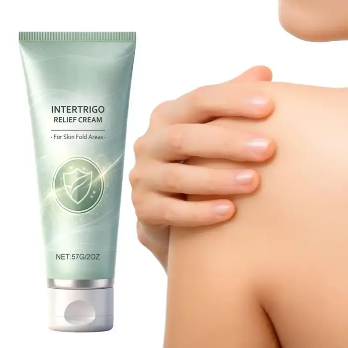 Crème Apaisante Intertrigo Anti-Frottement, Pommade Hydratante Profonde et Apaisante pour les Zones Irritées et les Pliages Cutanés