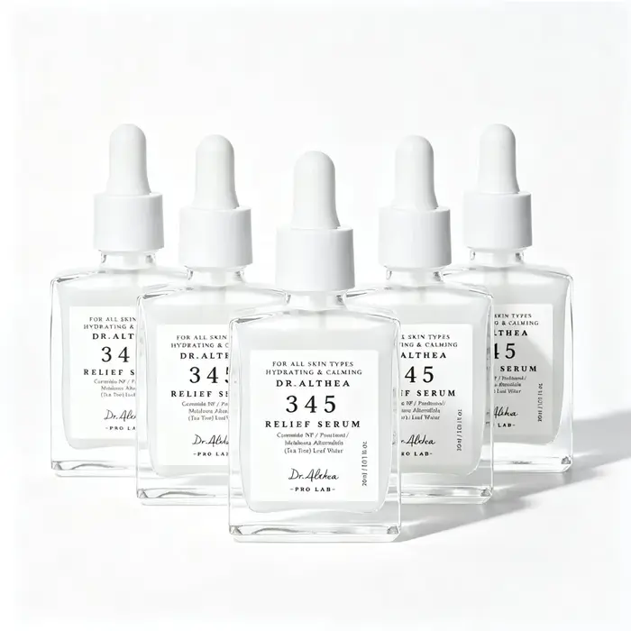 Sérum Apaisant Hydratant Coréen 345 : Essence Visage Réductrice de Rougeurs, Nourrissante et Hydratation Longue Durée pour Soin de la Peau