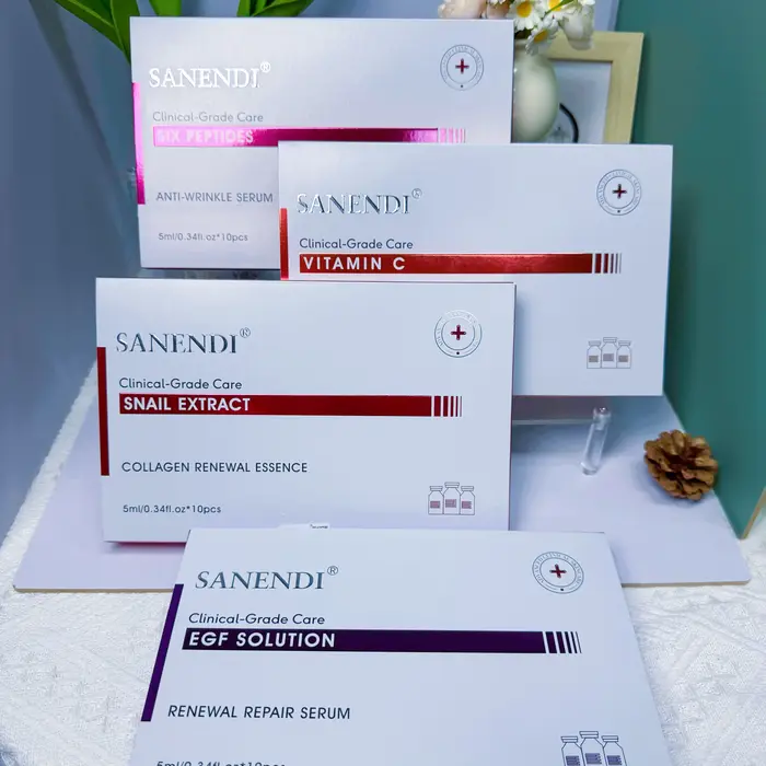 Ensemble d'essence de salon de soins du visage AQUA coréen de soin de la peau-acide hyaluronique et 